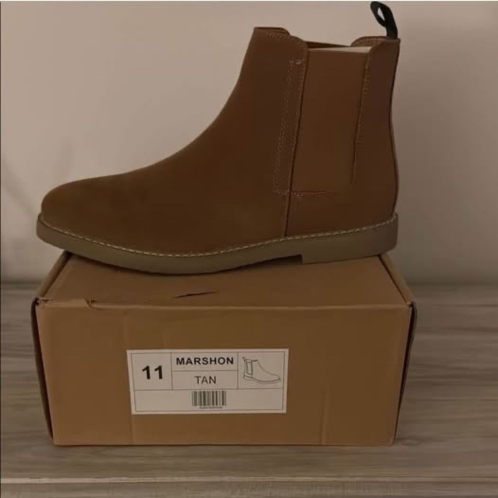 Mens Marshon Tan Chelsea Boots